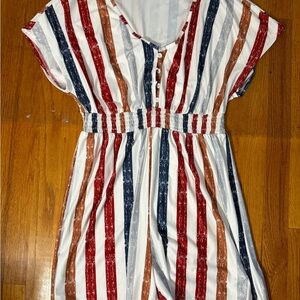 SHEIN Curve OXL White shorts romper